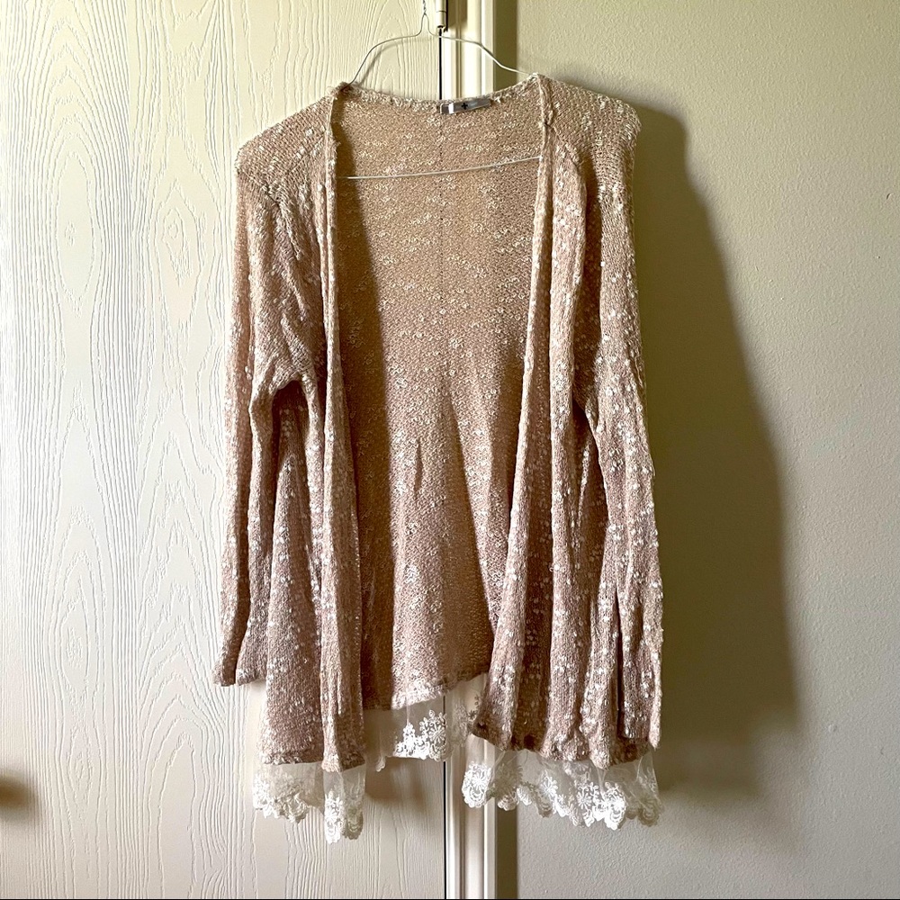 BLU PLANET LIGHT CARDIGAN LACE XL